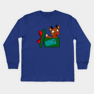 Too Santa, Luv Rudolph Kids Long Sleeve T-Shirt